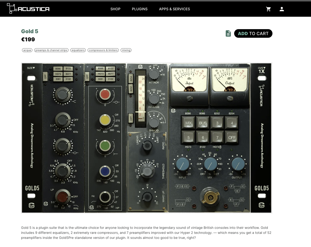 Acustica Audio Gold 5